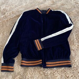 Velour track suit jacket